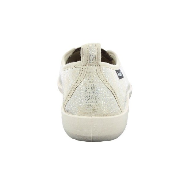 Ballerines en tissu femme TAISSY beige vue de derrière PODOWELL Ballerines en tissu femme TAISSY beige vue de derrière PODOWELL