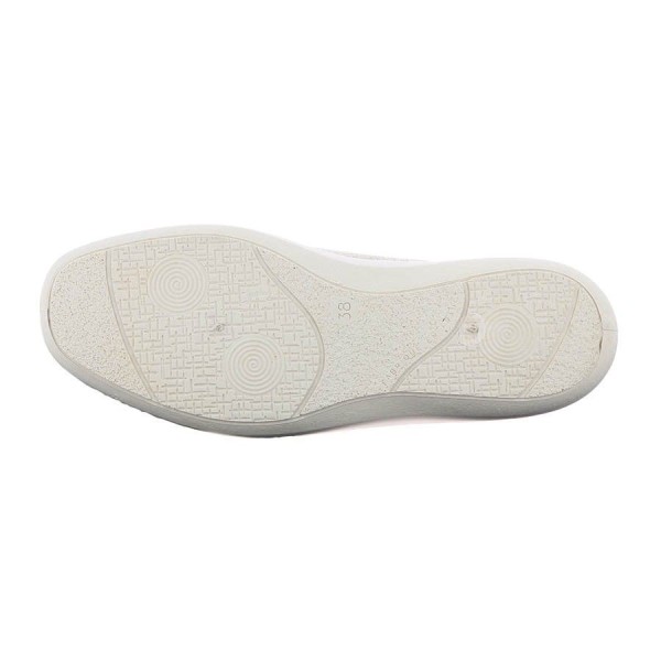 Ballerines en tissu femme TAISSY beige vue de dessous PODOWELL