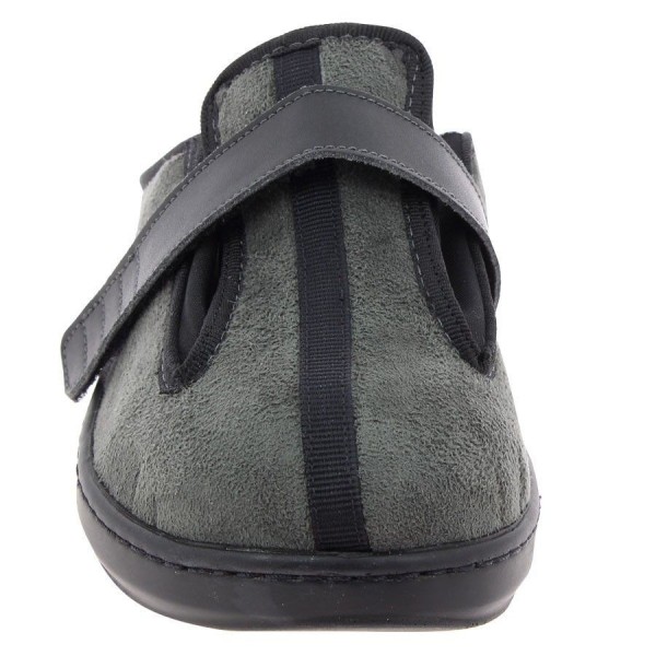 Chaussons orthopédiques AXEL gris vue de face PODOWELL Chaussons orthopédiques AXEL gris vue de face PODOWELL