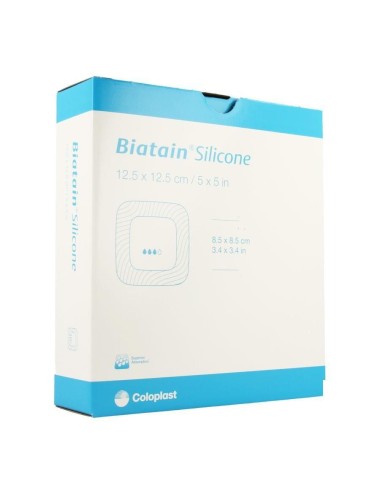 Biatain Adhésif Silicone 12,5 x 12,5 cm COLOPLAST