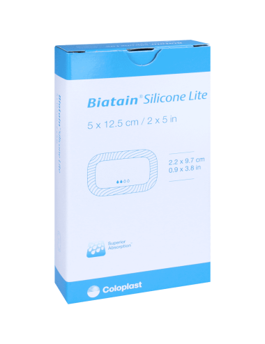 Biatain Adhésif Silicone Lite 5 x 12,5 cm COLOPLAST