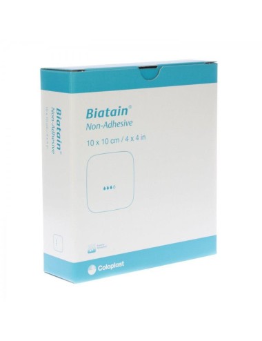 Biatain pansement non adhésive 10x10 cm COLOPLAST