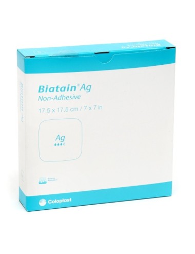 Biatain AG Non adhésive 17,5x17,5 cm COLOPLAST