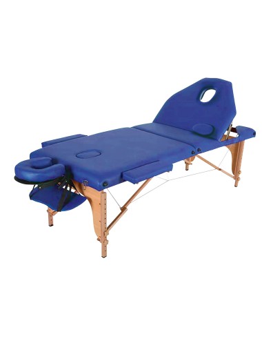 Table de massage pliante en Bois Letti bleu JOLETI