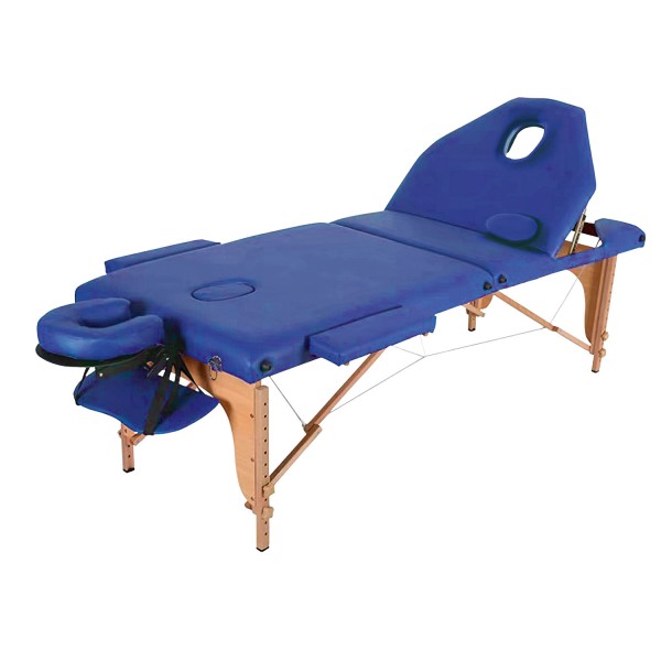 Table de massage pliante en Bois Letti bleu JOLETI