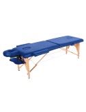 Table de massage pliante en Bois Notia bleu JOLETI