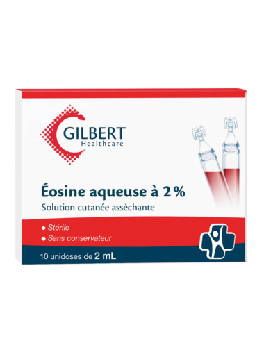 Eosine Aqueuse 2% Unidose de 10x2ml GILBERT HEALTHCARE