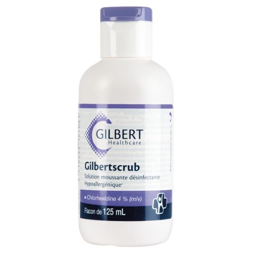 Solution moussante désinfectante Gilbertscrub 125ml GILBERT HEALTHCARE