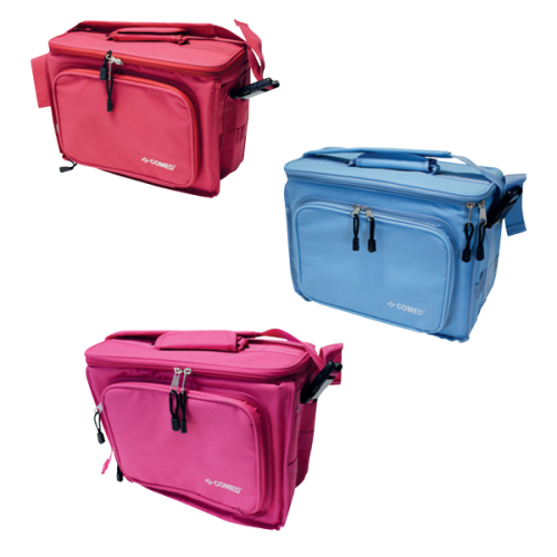 Mallette COMEDBAG Bleue foncé, rouge, turquoise ou rose COMED