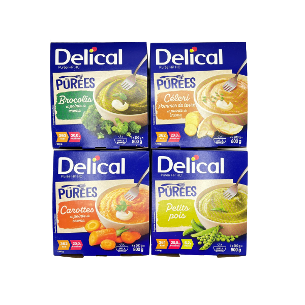 DELICAL PURÉE HP HC - Petits pois - Carottes - Brocolis - Céleri