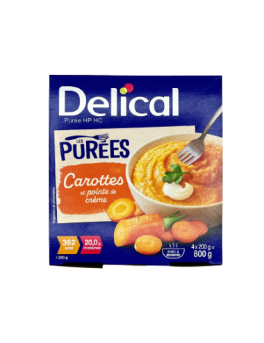 DELICAL PURÉE HP HC - Petits pois - Carottes - Brocolis - Céleri