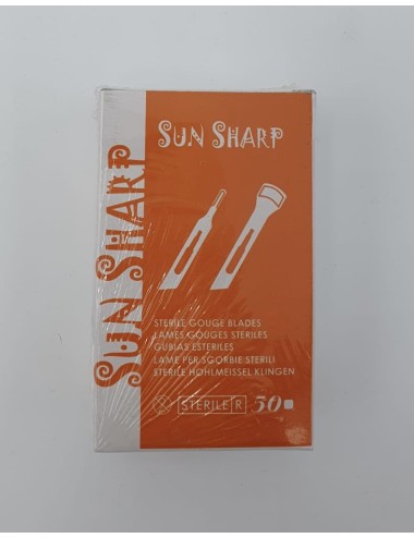 Lame de gouge stérile en acier inoxydable  SUN SHARP NM MEDICAL