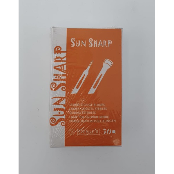 Lame de gouge stérile en acier inoxydable  SUN SHARP NM MEDICAL