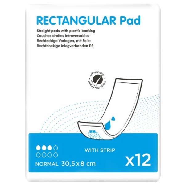 Paquet iD Rectangular pad 8x30,5 cm intraversable + strip Paquet iD Rectangular pad 8x30,5 cm intraversable + strip