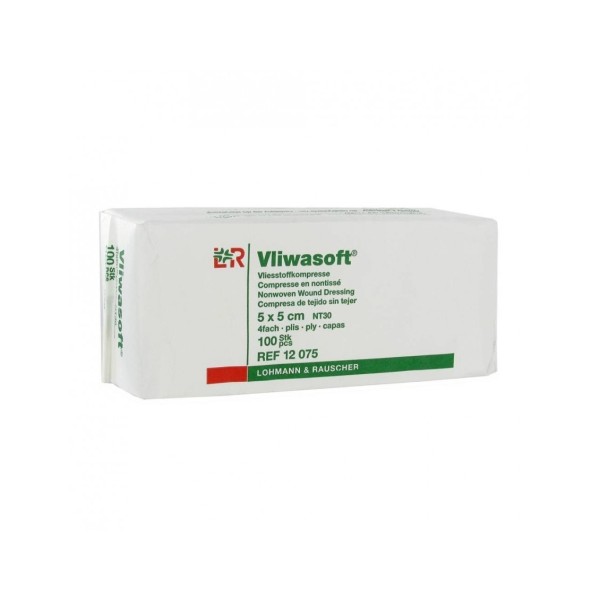 Vliwasoft compresse non-tissé non stérile 30 g 5x5 cm LOHMANN & RAUSCHER Vliwasoft compresse non-tissé non stérile 30 g 5x5 cm LOHMANN & RAUSCHER
