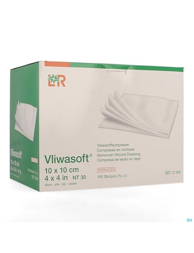 Vliwasoft compresse non-tissé stérile 30 g 10x10 cm LOHMANN & RAUSCHER