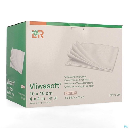 Vliwasoft compresse non-tissé stérile 30 g 7,5x7,5 cm LOHMANN & RAUSCHER