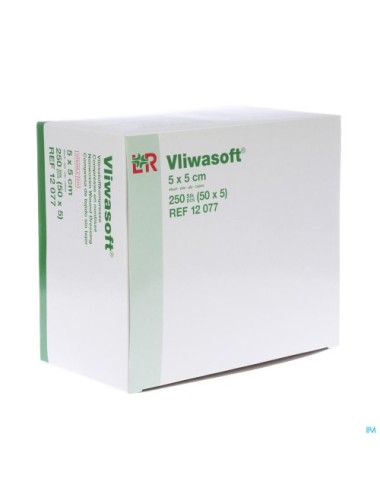 Vliwasoft compresse non-tissé stérile 30 g 5X5 CM LOHMANN & RAUSCHER