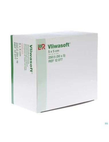 Vliwasoft compresse non-tissé stérile 30 g 5X5 CM LOHMANN & RAUSCHER