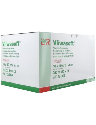 Vliwasoft compresse non-tissé stérile 30 g 10x10 cm LOHMANN & RAUSCHER