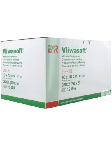 Vliwasoft compresse non-tissé stérile 30 g 10x10 cm LOHMANN & RAUSCHER