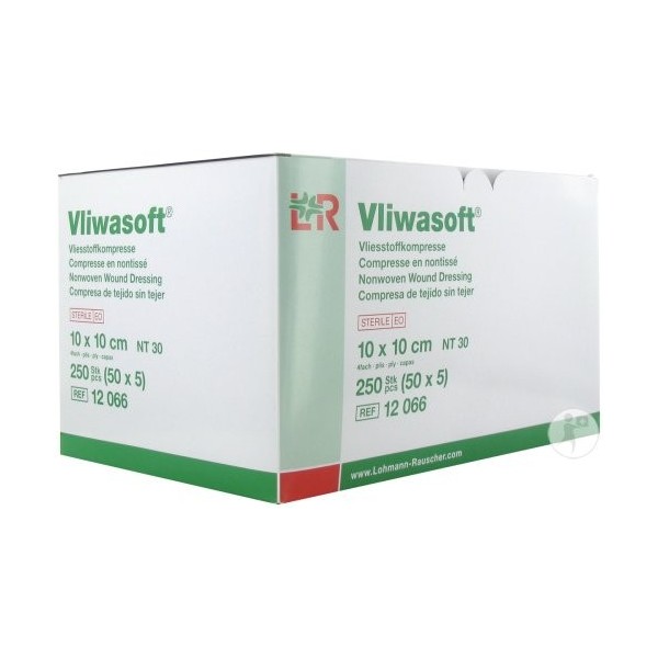 Vliwasoft compresse non-tissé stérile 30 g 10x10 cm LOHMANN & RAUSCHER