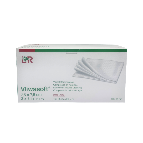 Vliwasoft compresse non-tissé stérile 40 g 7,5x7,5 cm LOHMANN & RAUSCHER Vliwasoft compresse non-tissé stérile 40 g 7,5x7,5 cm LOHMANN & RAUSCHER