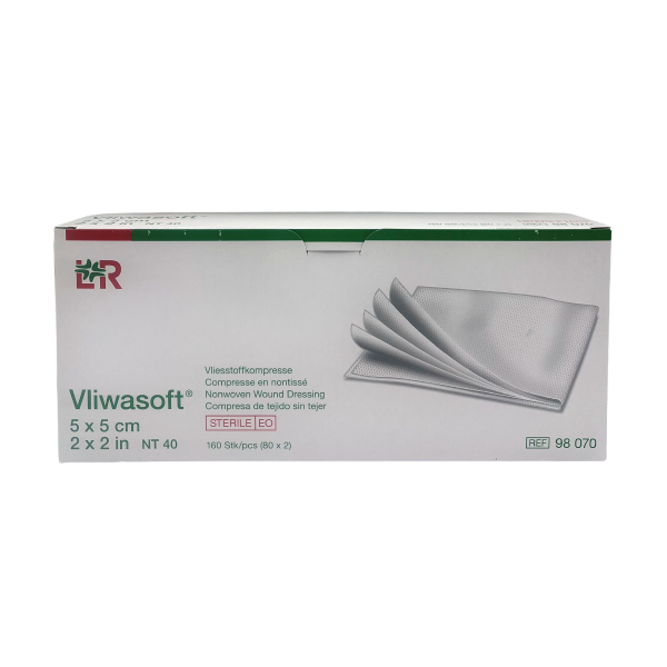 Vliwasoft compresse non-tissé stérile 40 g 5x5 cm LOHMANN & RAUSCHER Vliwasoft compresse non-tissé stérile 40 g 5x5 cm LOHMANN & RAUSCHER