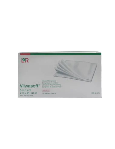 Vliwasoft compresse non-tissé stérile 30 g 5x5 cm LOHMANN & RAUSCHER