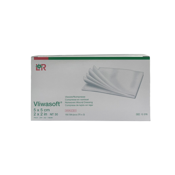 Vliwasoft compresse non-tissé stérile 30 g 5x5 cm LOHMANN & RAUSCHER Vliwasoft compresse non-tissé stérile 30 g 5x5 cm LOHMANN & RAUSCHER