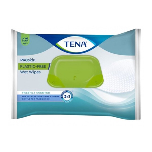 LINGETTE TENA WET WIPES PLASTIC FREE PROSKIN LINGETTE TENA WET WIPES PLASTIC FREE PROSKIN