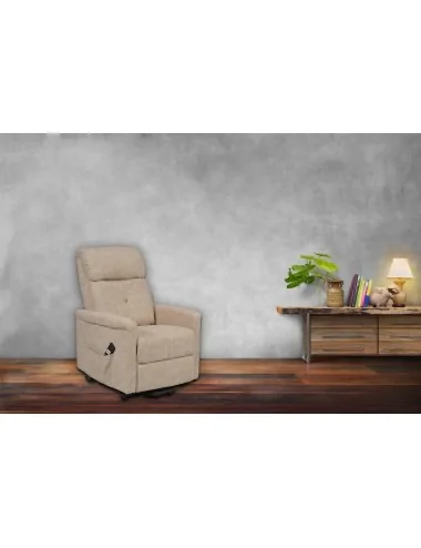 Fauteuil releveur bruges seniortys 2 moteurs beige grès MEDTRADE