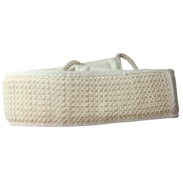Bande exfoliante pour le dos, face en crin végétal tissé Bande exfoliante pour le dos, face en crin végétal tissé
