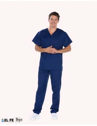 Tunique médicale Dylan 2977 2nd Life Bleu Gendarme Rémi confection