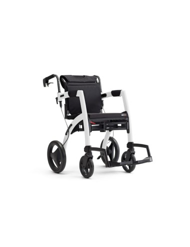 ROLLATOR Convertible en FAUTEUIL ROULANT ROLLZ MOTION blanc Mobio