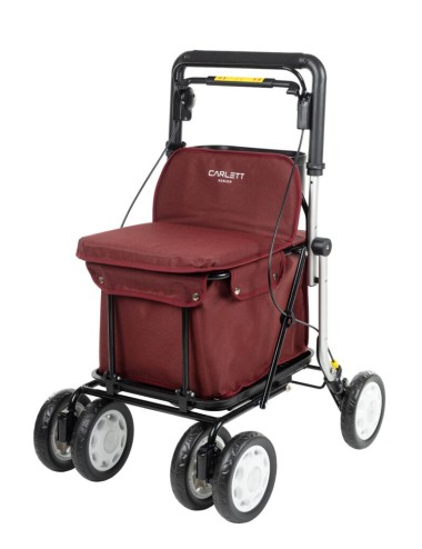 CADDIE DE COURSES ROLLATOR CARLETT LETT900 ROUGE MOBIO