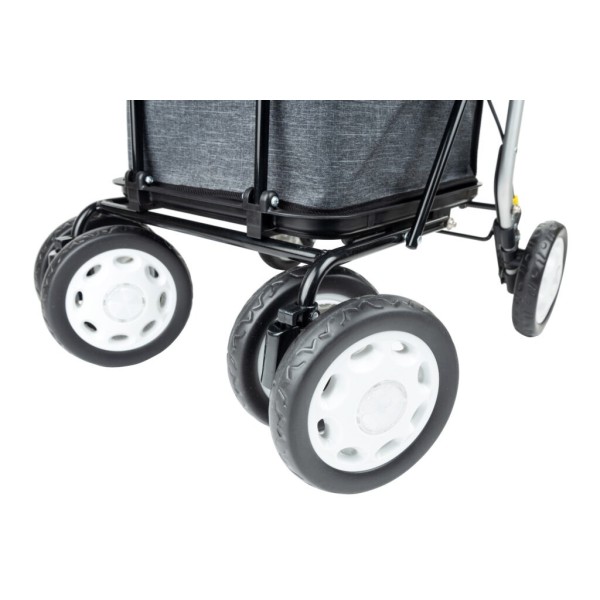 ROUES CADDIE DE COURSES ROLLATOR CARLETT LETT900 GRIS MOBIO