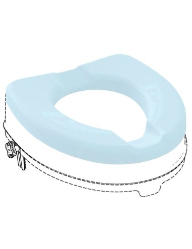 Assise souple pour réhausseur WC IBIZA Bleu