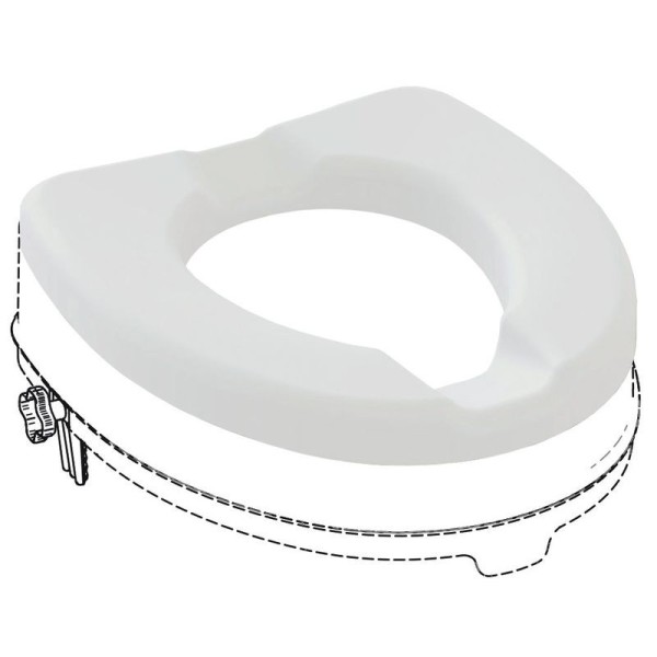 Assise souple pour réhausseur WC IBIZA Grise Assise souple pour réhausseur WC IBIZA Grise
