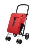 Chariot de course, caddie de course Carlett Shopping LETT475 Rouge Mobio