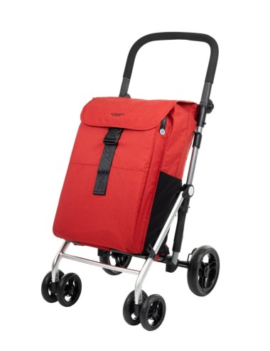 Chariot de course, caddie de course Carlett Shopping LETT475 Rouge Mobio