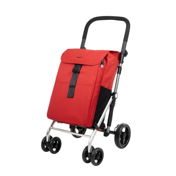 Chariot de course, caddie de course Carlett Shopping LETT475 Rouge Mobio