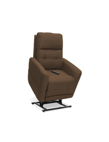 FAUTEUIL RELEVEUR LINO CHOCOLAT MICRO LIN 2 MOTEURS EMICONFORT