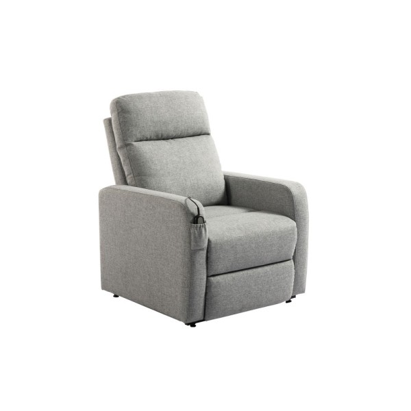 Fauteuil releveur Elyne gris 1 ou 2 moteurs micro-lin EMICONFORT