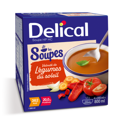 DELICAL Soupe Potage HP HC velouté de Légumes du Soleil Lactalis