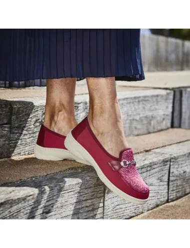Mocassins CHUT MAGIK D'ETE rouge PODOWELL