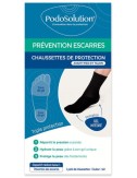 Chaussettes protection avant-pied et talon noir prévention escarres PODOSOLUTION