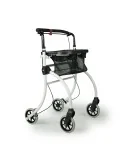 Déambulateur à roulettes : Rollator roomba pliant 4 roues blanc + panier Drive devilbiss