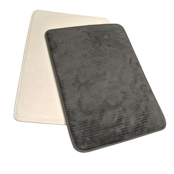 Tapis de bain bain Sécure Plus Gris et blanc