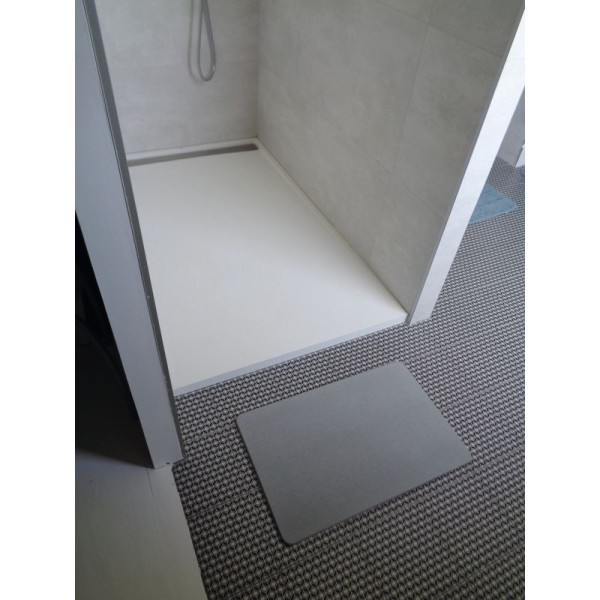 Tapis de douche en diatomite Gris